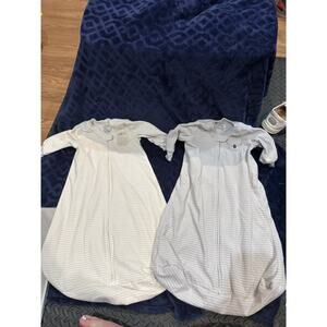 Carters Baby Sleep Sack Bundle 9-12M Neutral Striped Fleece Zip Sleeper